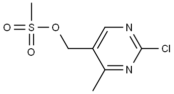 5-Pyrimidinemethanol, 2-chloro-4-methyl-, 5-methanesulfonate Struktur