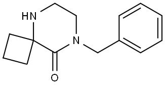 5,8-Diazaspiro[3.5]nonan-9-one, 8-(phenylmethyl)- Struktur