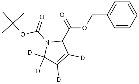 2-benzyl 1-(tert-butyl) 2,5-dihydro-1H-pyrrole-1,2-dicarboxylate-3,4,5,5-d4 Struktur