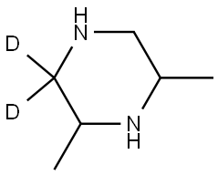 2,6-dimethylpiperazine-3,3-d2 Struktur