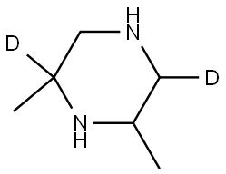 2,6-dimethylpiperazine-2,5-d2 Struktur