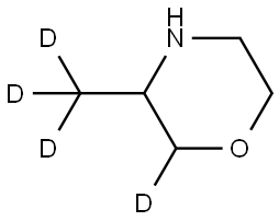 3-(methyl-d3)morpholine-2-d Struktur