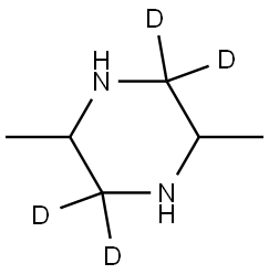 2,5-dimethylpiperazine-3,3,6,6-d4 Struktur