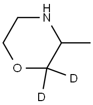 3-methylmorpholine-2,2-d2 Struktur