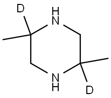 2,5-dimethylpiperazine-2,5-d2 Struktur