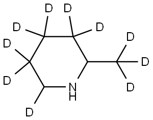 2-(methyl-d3)piperidine-3,3,4,4,5,5,6-d7 Struktur