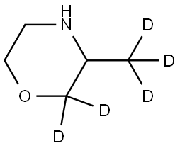 3-(methyl-d3)morpholine-2,2-d2 Struktur