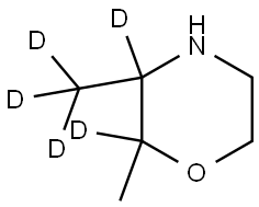 2-methyl-3-(methyl-d3)morpholine-2,3-d2 Struktur