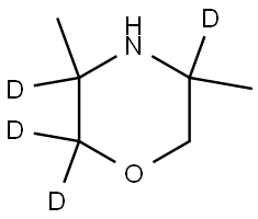 3,5-dimethylmorpholine-2,2,3,5-d4 Struktur