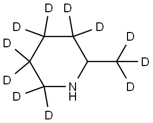 2-(methyl-d3)piperidine-3,3,4,4,5,5,6,6-d8 Struktur