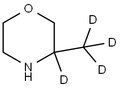 3-(methyl-d3)morpholine-3-d Struktur