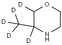 3-(methyl-d3)morpholine-2,3-d2 Struktur