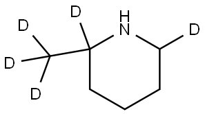 2-(methyl-d3)piperidine-2,6-d2 Struktur