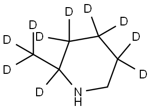 2-(methyl-d3)piperidine-2,3,3,4,4,5,5-d7 Struktur