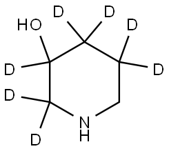 piperidin-2,2,3,4,4,5,5-d7-3-ol Struktur