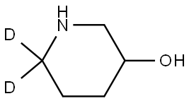 piperidin-6,6-d2-3-ol Struktur