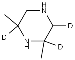 2,6-dimethylpiperazine-2,3,6-d3 Struktur