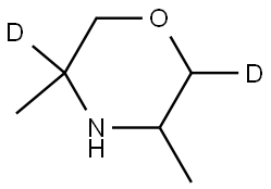 3,5-dimethylmorpholine-2,5-d2 Struktur