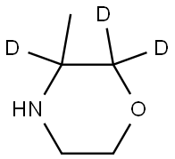 3-methylmorpholine-2,2,3-d3 Struktur