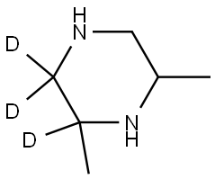 2,6-dimethylpiperazine-2,3,3-d3 Struktur