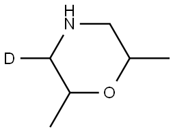 2,6-dimethylmorpholine-3-d Struktur