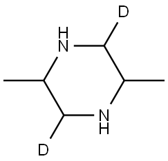 2,5-dimethylpiperazine-3,6-d2 Struktur