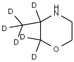 3-(methyl-d3)morpholine-2,2,3-d3 Struktur