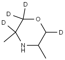 3,5-dimethylmorpholine-2,2,3,6-d4 Struktur