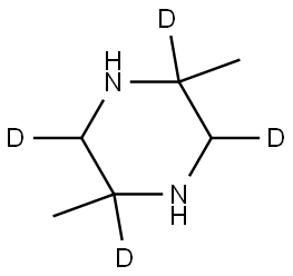 2,5-dimethylpiperazine-2,3,5,6-d4 Struktur