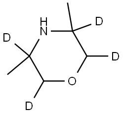 3,5-dimethylmorpholine-2,3,5,6-d4 Struktur