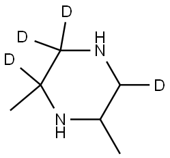 2,6-dimethylpiperazine-2,3,3,5-d4 Struktur