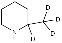 2-(methyl-d3)piperidine-2-d Struktur