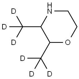 2,3-bis(methyl-d3)morpholine Struktur