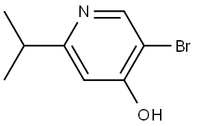 5-bromo-2-isopropylpyridin-4-ol Struktur