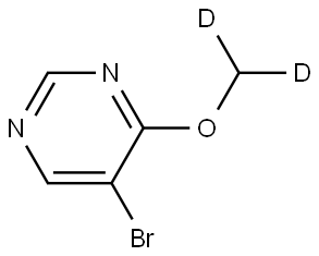 5-bromo-4-(methoxy-d2)pyrimidine Struktur