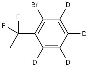 1-bromo-2-(1,1-difluoroethyl)benzene-3,4,5,6-d4 Struktur