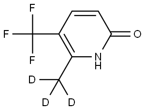 6-(methyl-d3)-5-(trifluoromethyl)pyridin-2-ol Struktur