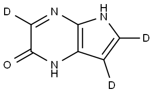 5H-pyrrolo[2,3-b]pyrazin-3,6,7-d3-2-ol Struktur