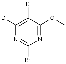 2-bromo-4-methoxypyrimidine-5,6-d2 Struktur