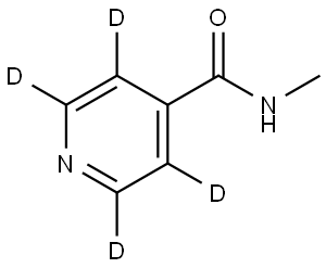 N-methylisonicotinamide-2,3,5,6-d4 Struktur