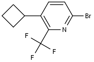 6-bromo-3-cyclobutyl-2-(trifluoromethyl)pyridine Struktur