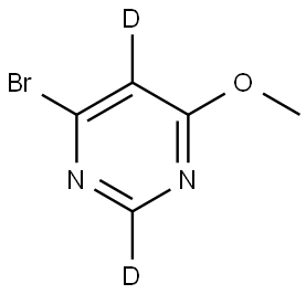 4-bromo-6-methoxypyrimidine-2,5-d2 Struktur