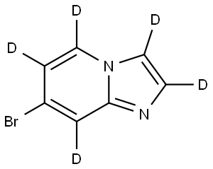 7-bromoimidazo[1,2-a]pyridine-2,3,5,6,8-d5 Struktur