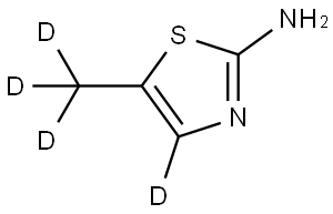 5-(methyl-d3)thiazol-4-d-2-amine Struktur