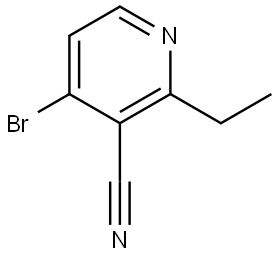 4-bromo-2-ethylnicotinonitrile Struktur