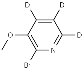 2-bromo-3-methoxypyridine-4,5,6-d3 Struktur