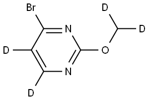 4-bromo-2-(methoxy-d2)pyrimidine-5,6-d2 Struktur