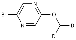 2-bromo-5-(methoxy-d2)pyrazine Struktur