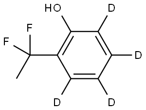 2-(1,1-difluoroethyl)phen-3,4,5,6-d4-ol Struktur