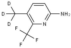 5-(methyl-d3)-6-(trifluoromethyl)pyridin-2-amine Struktur